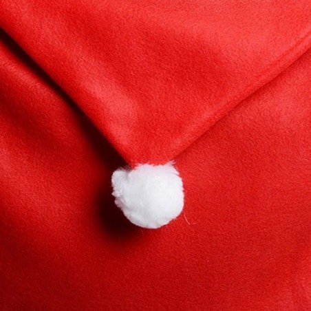 Coprisedia Natalizio Rosso a Forma di Cappello di Babbo Natale per Schienale