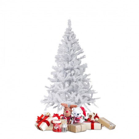 Albero di Natale Bianco 90 cm Abete Artificiale BIANCONATALE con Rami Pieghevoli