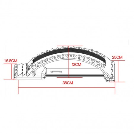 Supporto Massaggiatore per la Schiena Waist Stretch Supporto Lombare Regolabile