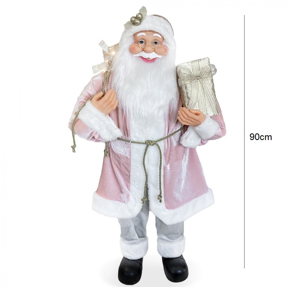 Babbo Natale Rosa 144212 con Abito in Velluto...
