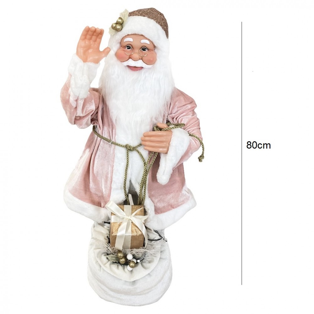 Babbo Natale Rosa 144213 con Abito in Velluto...
