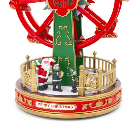 Ruota Panoramica Carillon di Natale 243018 Giostra H30 Luci Suoni e Movimento