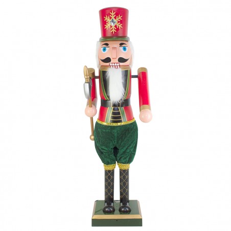 Soldato Schiaccianoci Gigante Verde 392029 110 cm Suoni, Luci e Movimento