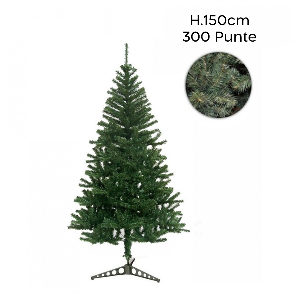 Albero di Natale artificiale 150 cm con 300...