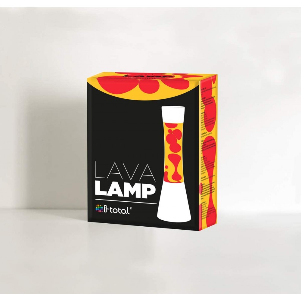 Lampada Lava Lamp 40 cm XL1757 Base Bianca...