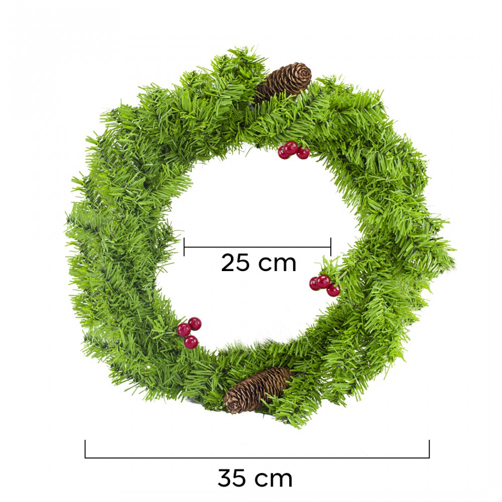 Ghirlanda Dietroporta Tonda Natalizia 245008...