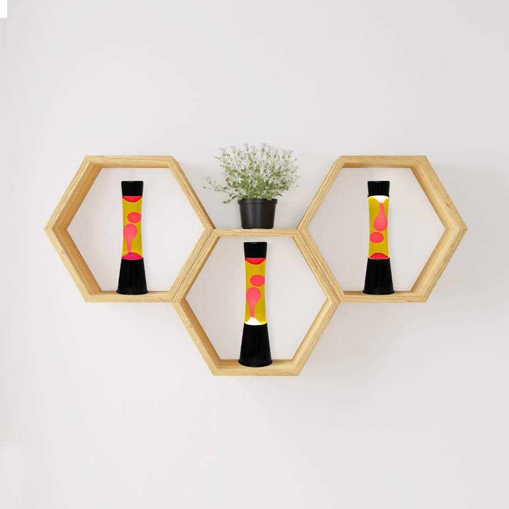 Lampada Lava Lamp 40 cm XL1759 Base Nera con...