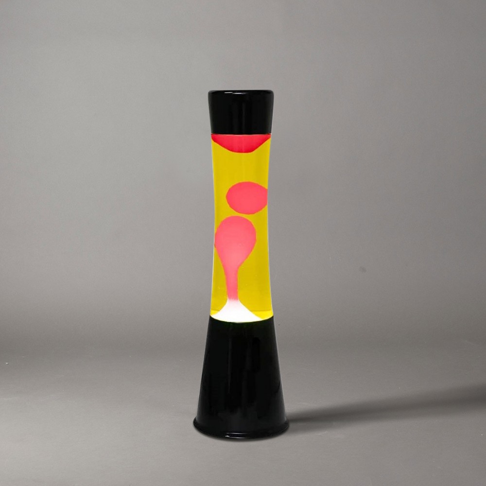 Lampada Lava Lamp 40 cm XL1759 Base Nera con...