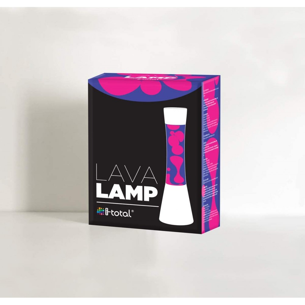 Lampada Lava Lamp 40 cm XL1772 Base Silver e...