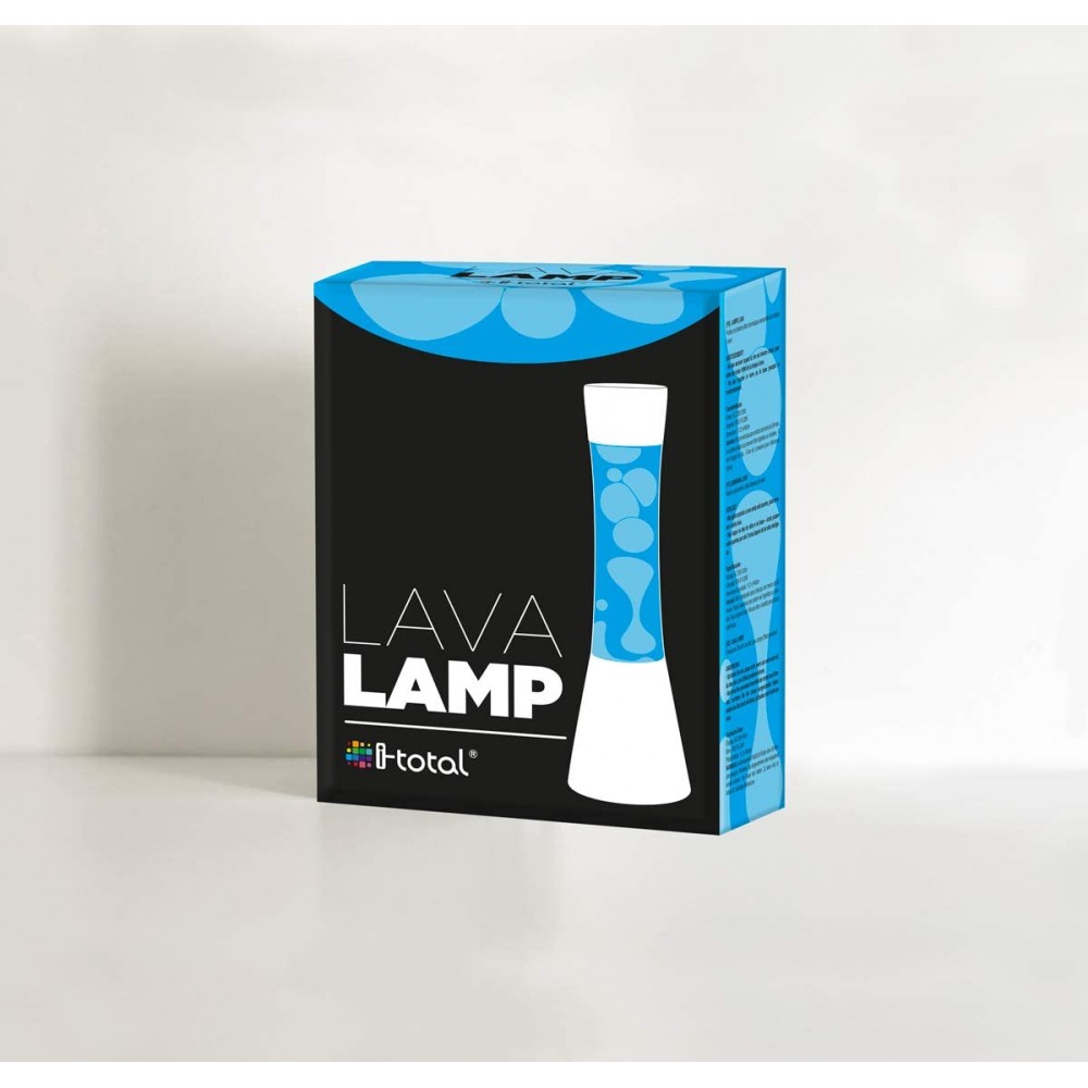 Lampada Lava Lamp 40 cm XL1773 Base Silver e...