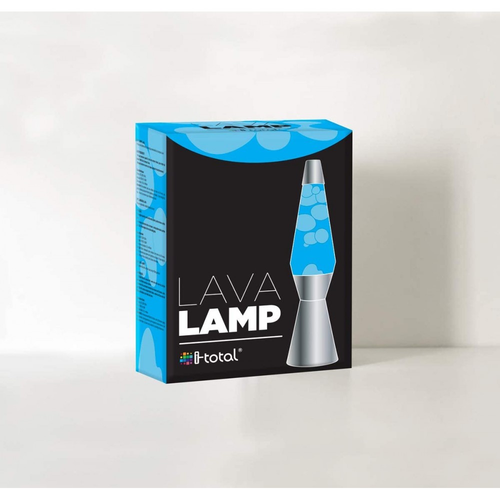 Lampada Lava Lamp 40 cm XL1764 Base Silver...