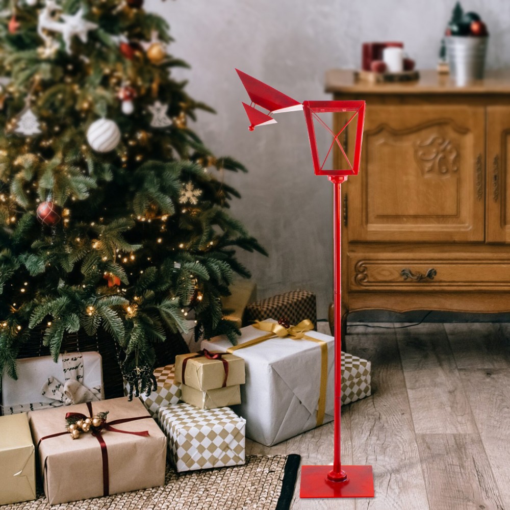 Lampione Rosso Di Natale 744013 Decorazione in...