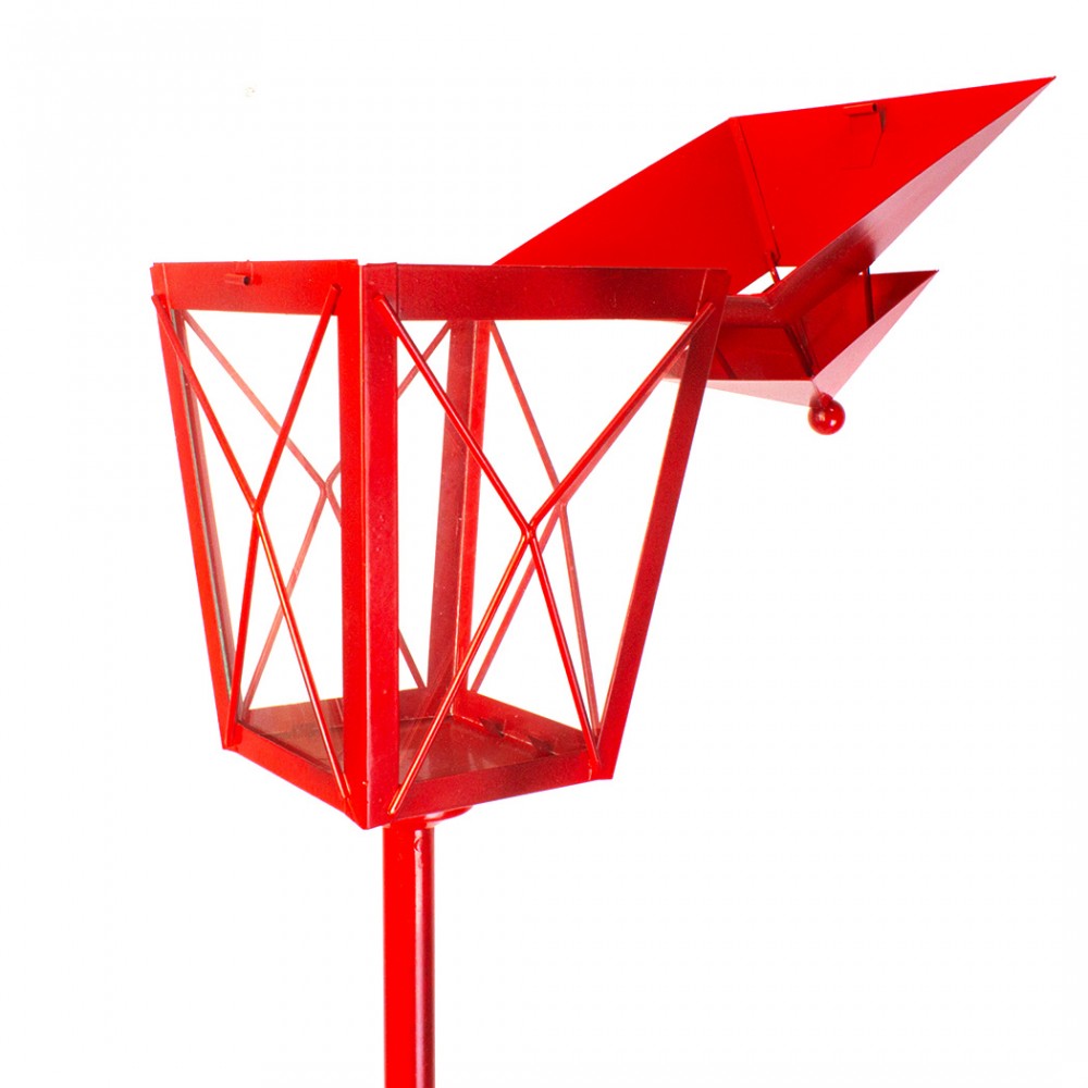 Lampione Rosso Di Natale 744013 Decorazione in...