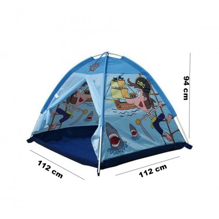 Tenda da Gioco Pirati Forma di Piramide Linea CIGIOKI 112x112x94 cm per Bambini