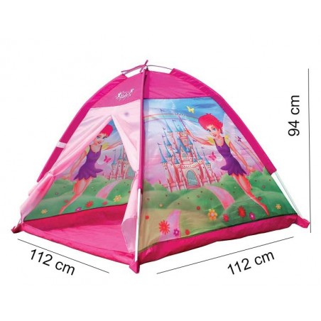 Tenda da gioco principessa fatata 112x112x79 cm castello per bambine Cigioki