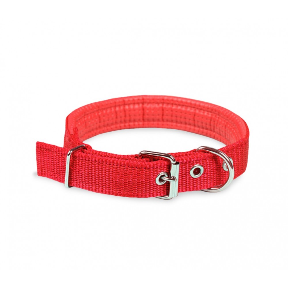 Image of Collare per Cani Phoenix con Fibbia regolabile Razza Piccola in Nylon Regolabile Rosso