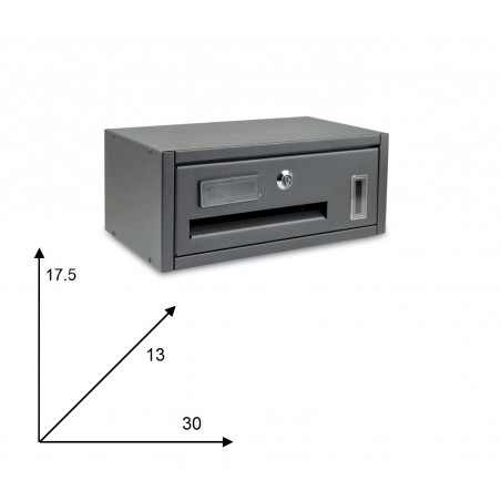 Cassetta postale condominiale 1 posto Iron Grey 783.A 17x13x30 cm ANTRACITE