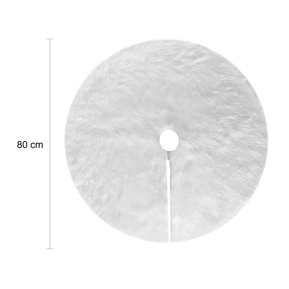 Tappeto per Albero di Natale Bianco Morbida...