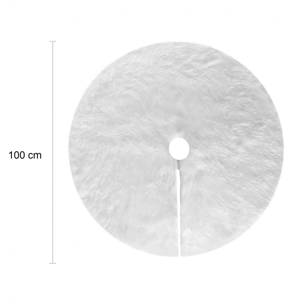 Tappeto per Albero di Natale Bianco Morbida...