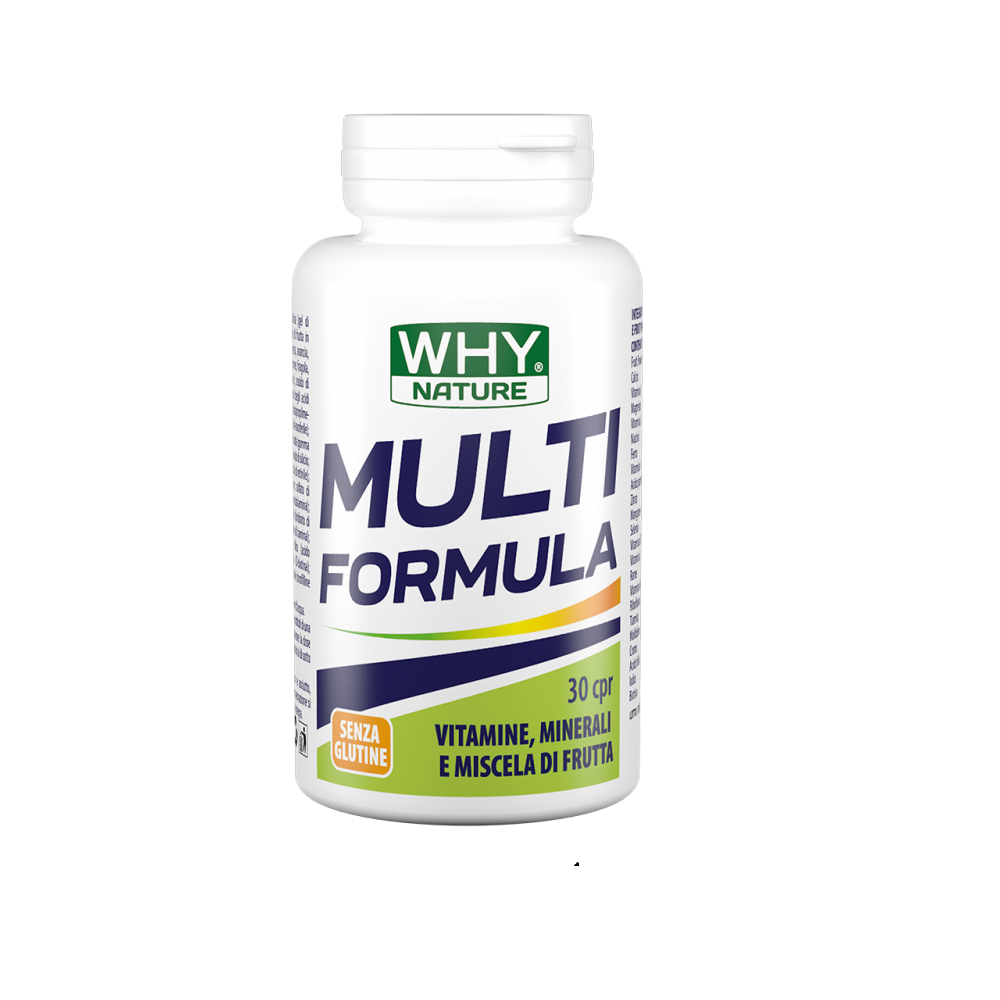 WHYNATURE Multi Formula 30 cpr Integratore Multivitaminico Miscela di Frutta