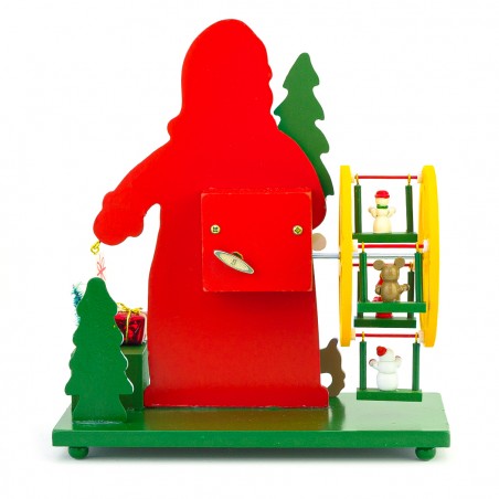 Ruota Panoramica Carillon a Forma di Babbo Natale 740282 Musica Movimento Corda