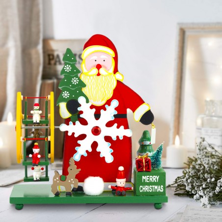 Ruota Panoramica Carillon a Forma di Babbo Natale 740282 Musica Movimento Corda