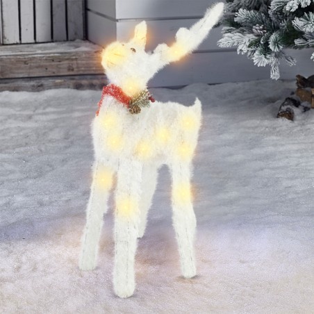 Renna Luminosa Natalizia 293030 Decorazione di Natale 70cm Luce Led a Batteria
