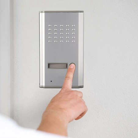 Citofono da Parete Monofamiliare 4 Fili 220V Distanza 200mt Apertura Pulsante