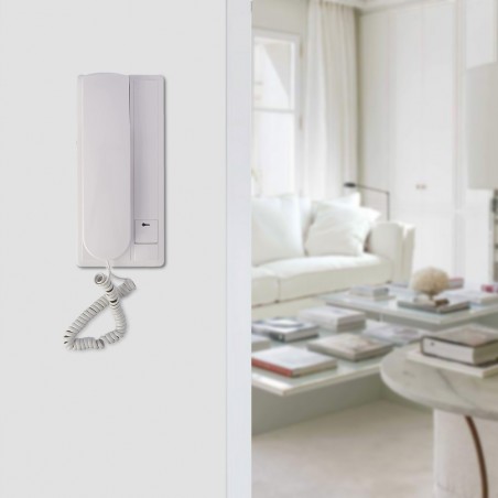 Citofono da Parete Monofamiliare 4 Fili 220V Distanza 200mt Apertura Pulsante