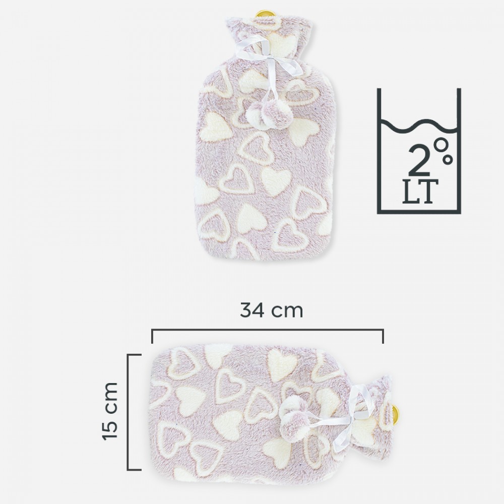 Borsa per Acqua Calda 567910 2L con Fodera in...