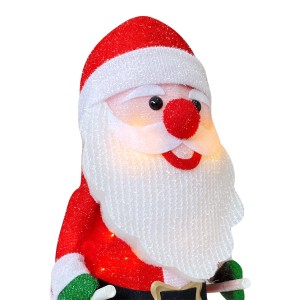 Babbo Natale con Scii 401001 Luci e Movimento Decorazione... 2