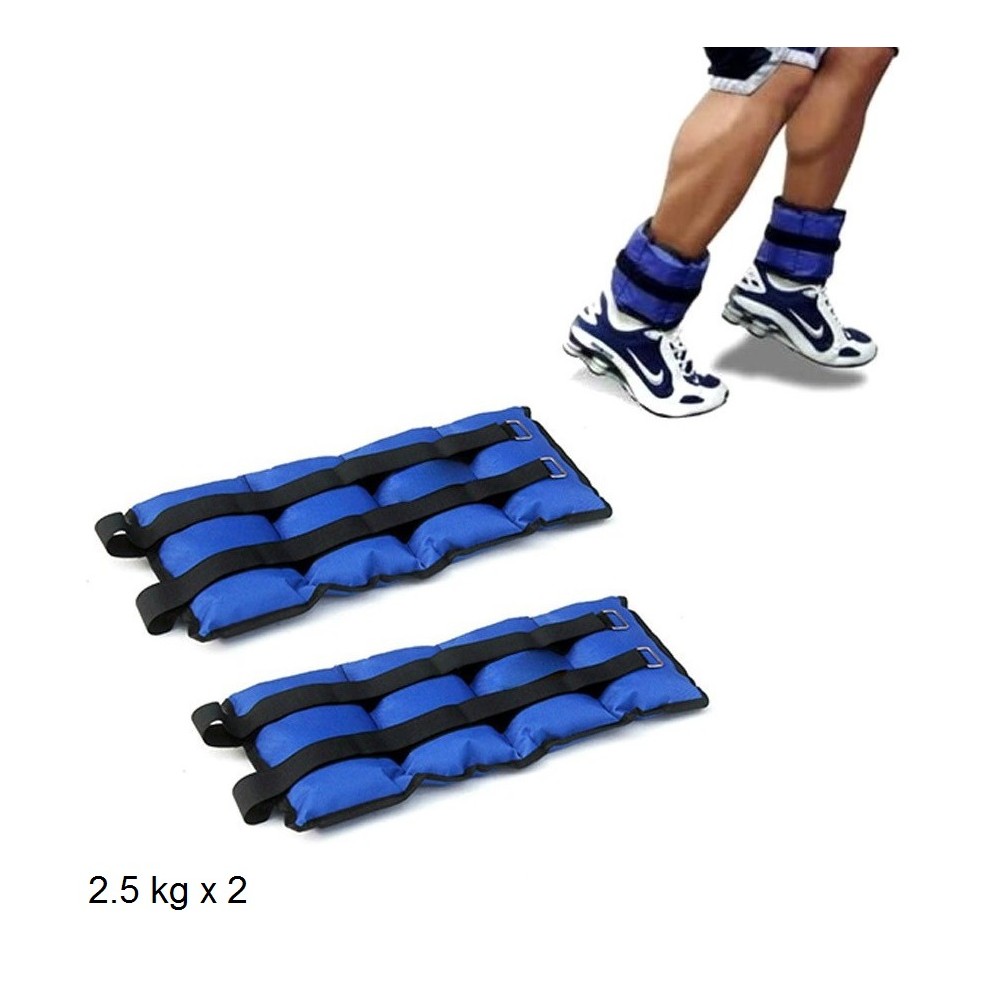 Coppia di pesi 5 kg per caviglie e polsi...