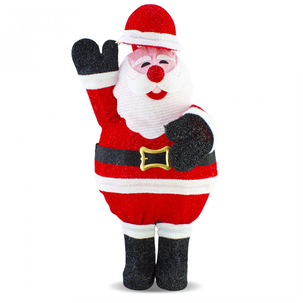 Image of Babbo Natale con Luci Led e Movimento 401006 Decorazione Natalizia 30X20X77cm