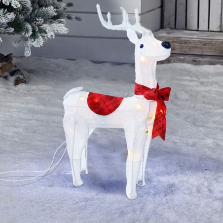 Renna Natalizia con Luci e Movimento 401002 Decorazione di Natale 70Hx15x50cm