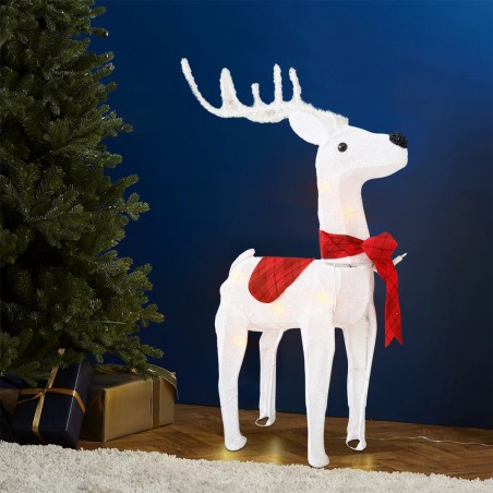 Renna Natalizia con Luci e Movimento 401002 Decorazione di Natale 70Hx15x50cm