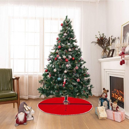 Tappeto per Base Albero di Natale 006635 Abito di Babbo Natale Gonna per Albero