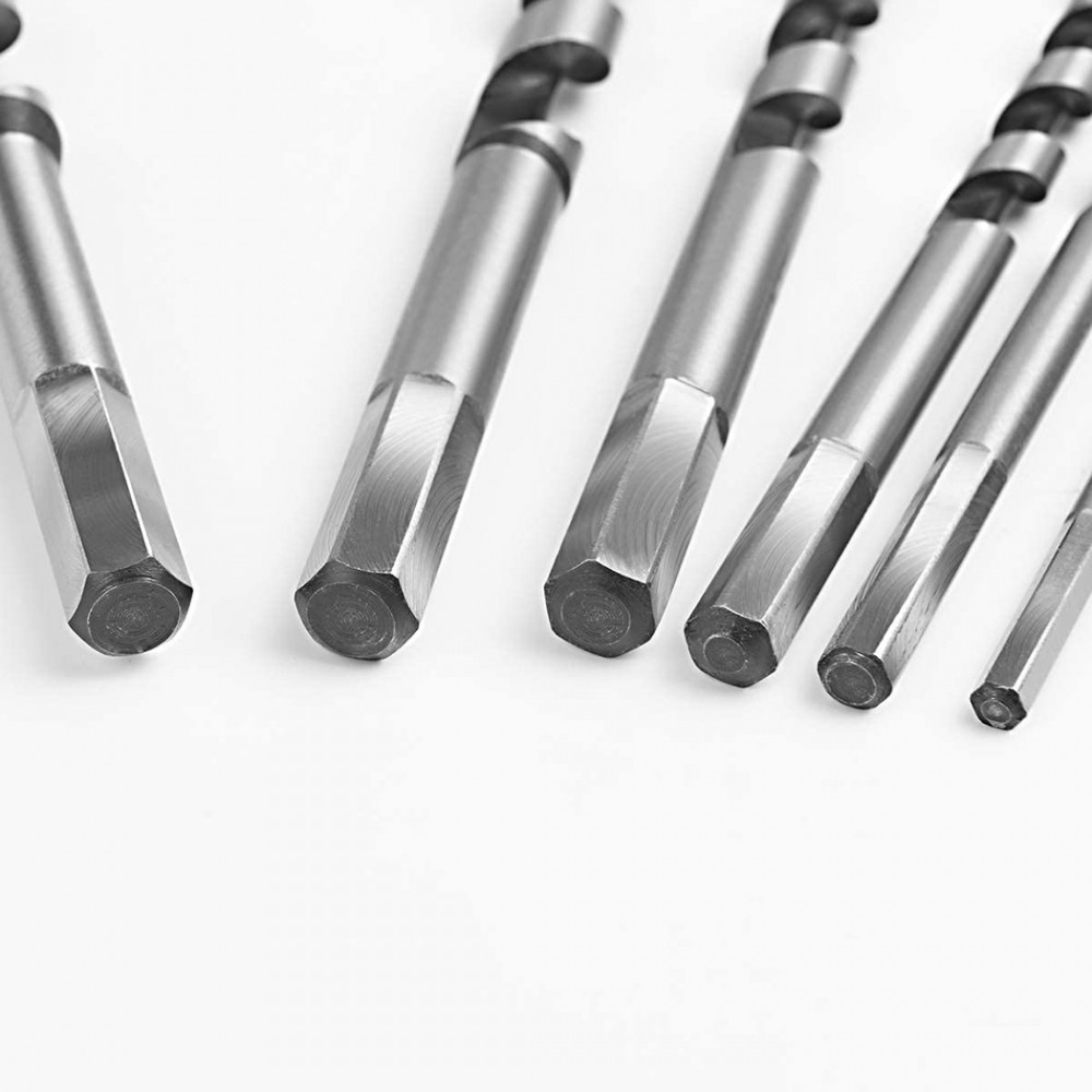 Punte per Legno 6 Pezzi Attacco Esagonale da 6...