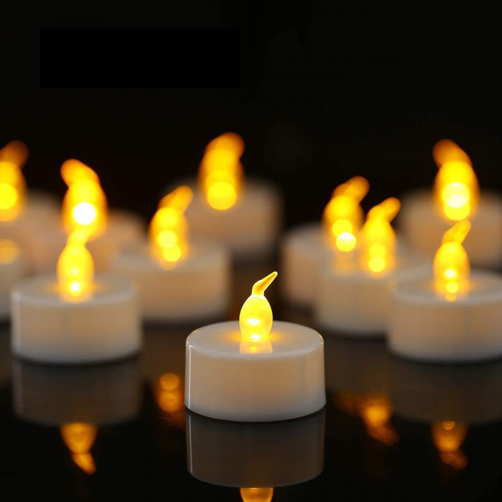 Set 10 Candele 1 Led Effetto Fiamma con Luce...