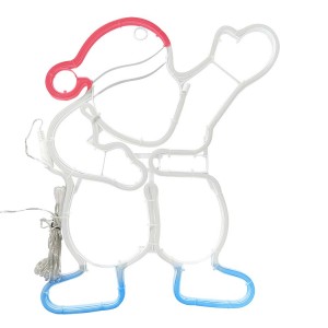 Babbo Natale Luminoso da Parete Neon 40x47cm Luce Fredda...