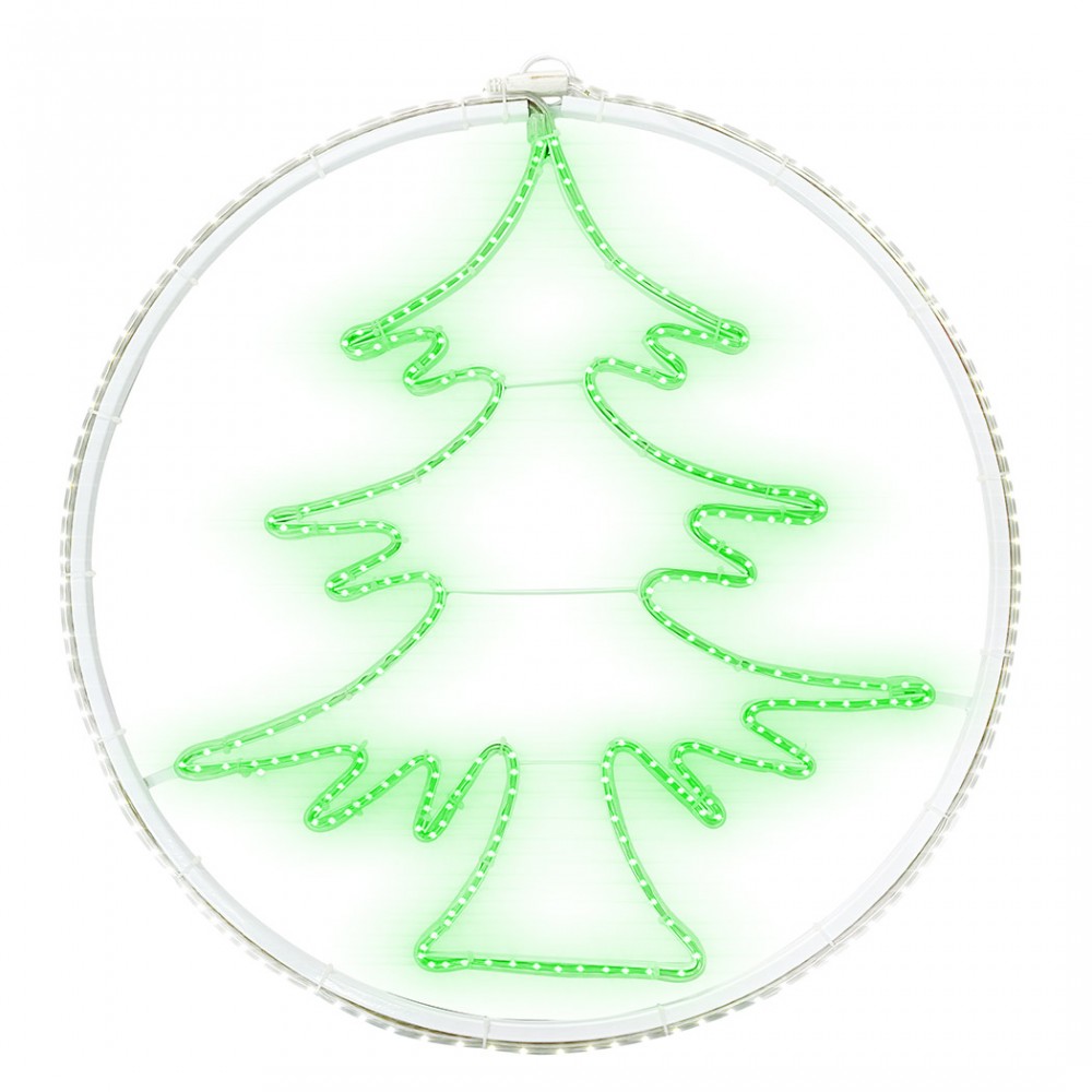 Image of Albero di Natale Da Parete Neon 60x60cm Luce Fredda 420Led Decorazione Natalizia