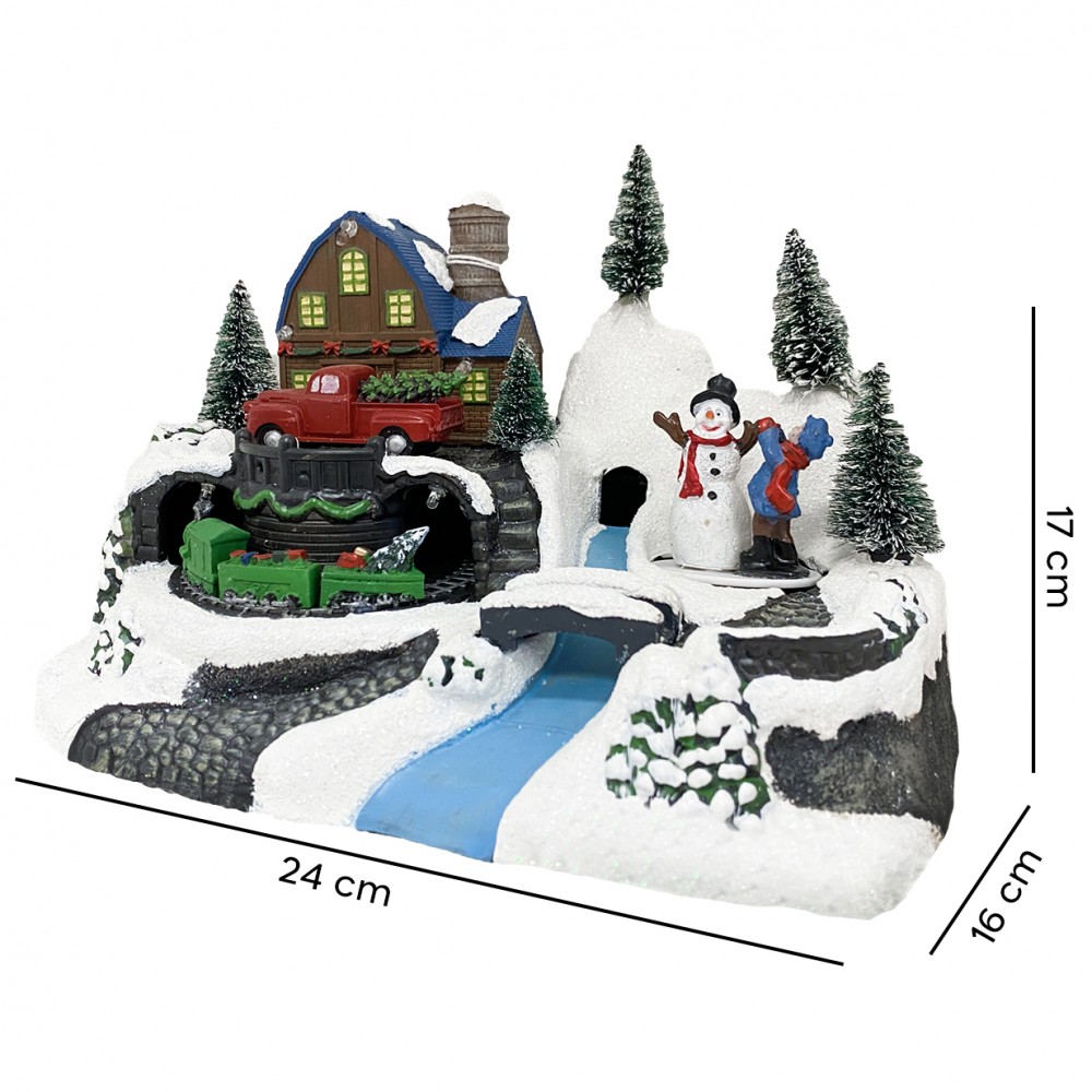 Villaggio Natalizio 243010 Natale con Pupazzo...