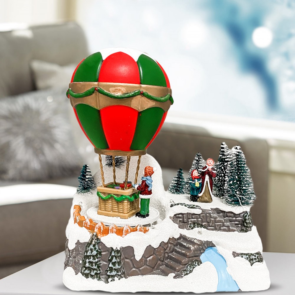 Villaggio Natalizio Mongolfiera 361014 Luci...