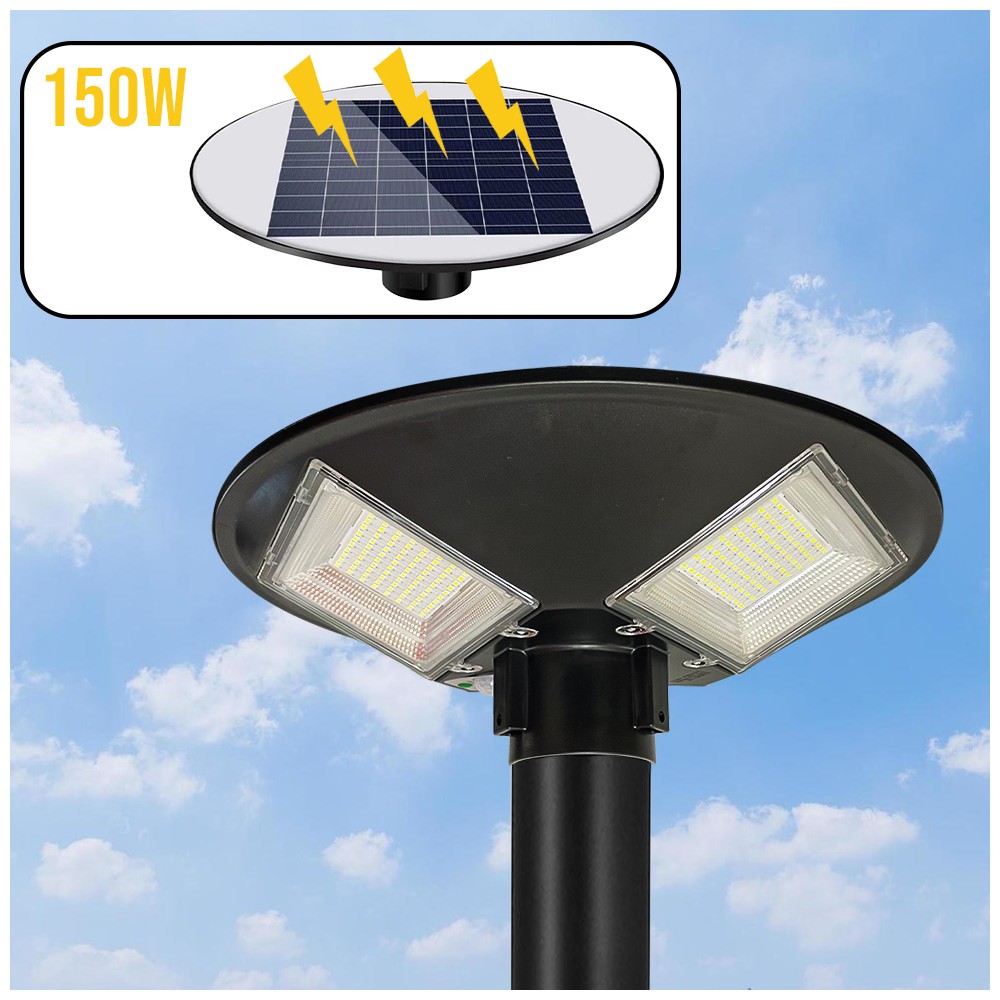 Faro Solare Stradale 031507 150W con Palo Curvo...