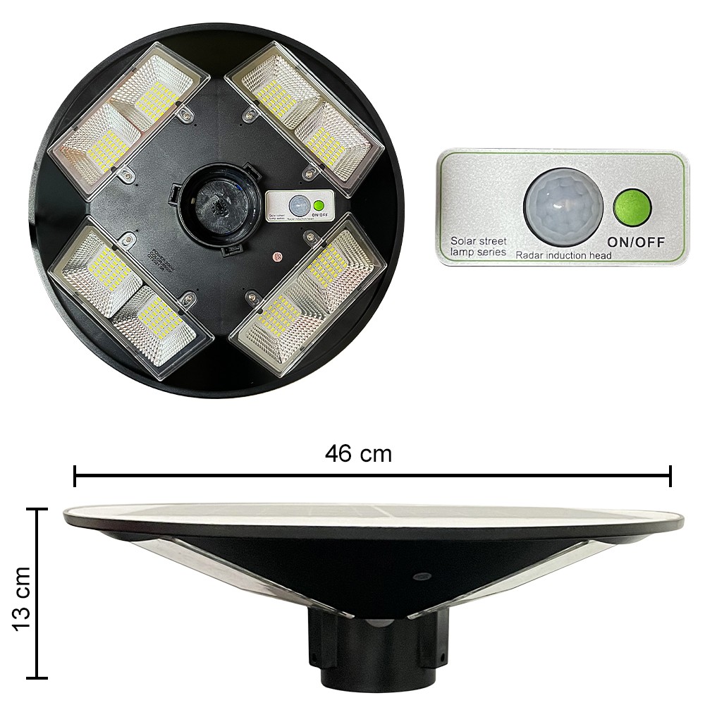 Faro Solare Stradale 042008 200W con Palo Curvo...