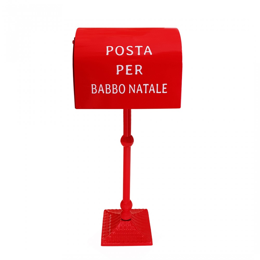 Cassetta della Posta di Babbo Natale 80cm Rossa 280033 Decorazione Natalizia