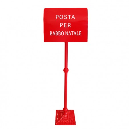 Cassetta della Posta di Babbo Natale 110cm Rossa 280032 Decorazione Natalizia