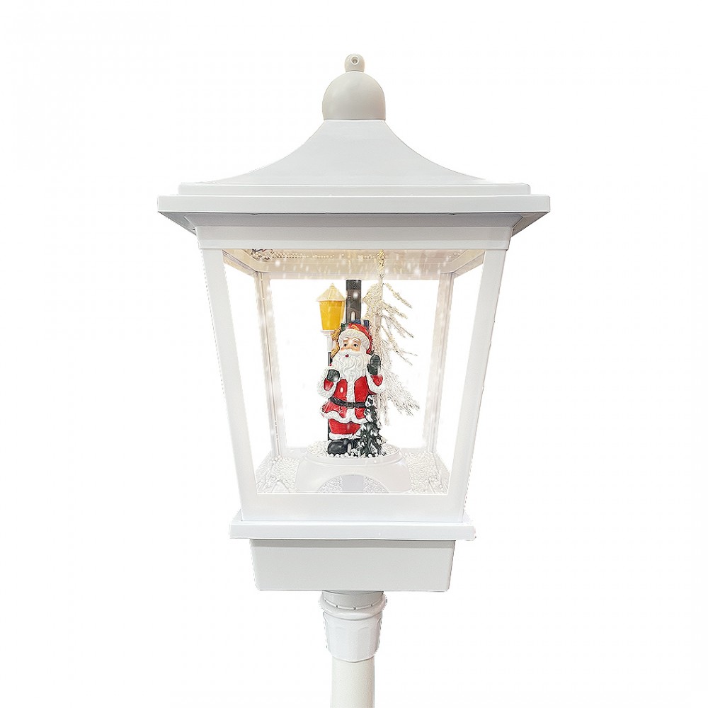 Lampione Bianco di Natale H180 Cm Decorazione...