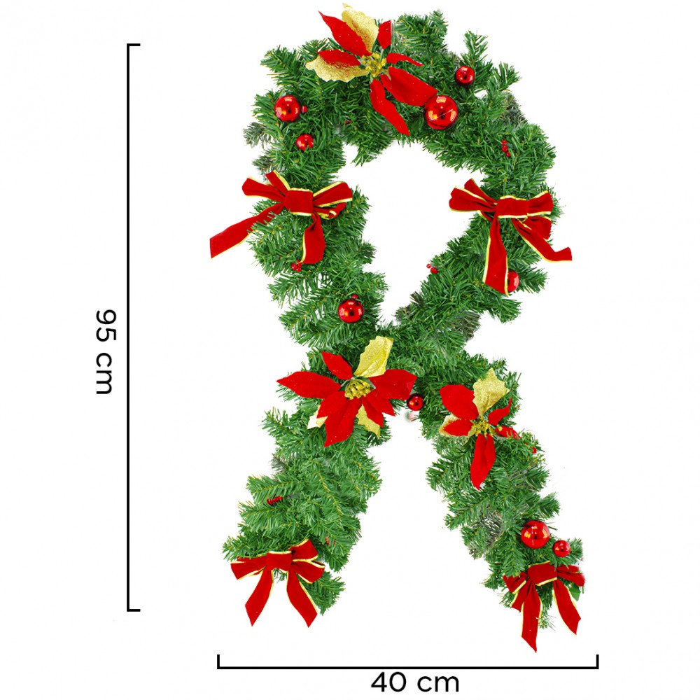 Ghirlanda Dietroporta Natalizia 326608 con...