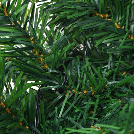 Ghirlanda Natalizia 2,5m Ramo di Albero 140 Punte con Luci Calde a Batteria