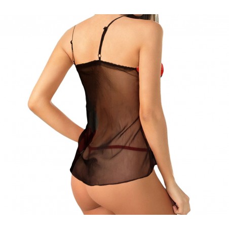 Completino babydoll mod VANDELIA by MWS AHEAD con bretelle regolabili e tanga incluso Completino babydoll mod VANDELIA by MWS AHEAD con bretelle regolabili e tanga incluso